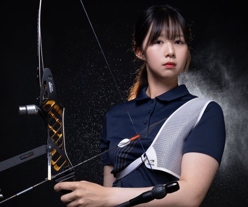 称号：韩国美女射箭运动员、巴黎奥运会第一世界纪录保持者——林世健